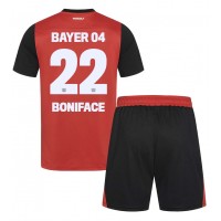 Bayer Leverkusen Victor Boniface #22 Hjemmedraktsett Barn 2024-25 Kortermet (+ Korte bukser)